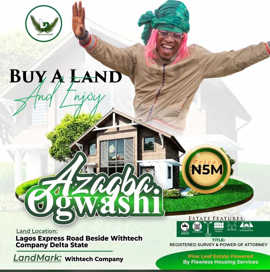 464 square meters at Azagba Ogwashi Lagos Express Road beside withtech Company Delta State